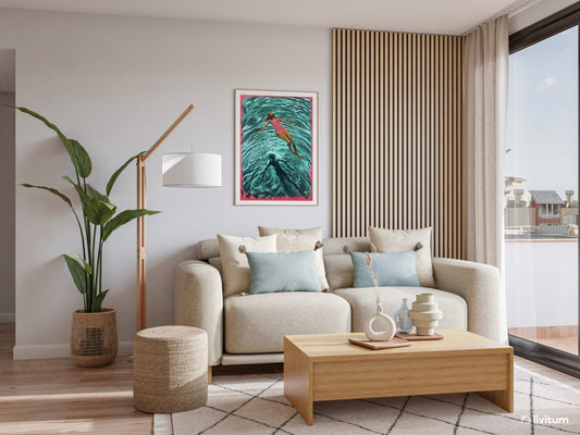 Cuadro "Entre la calma y la sombra"