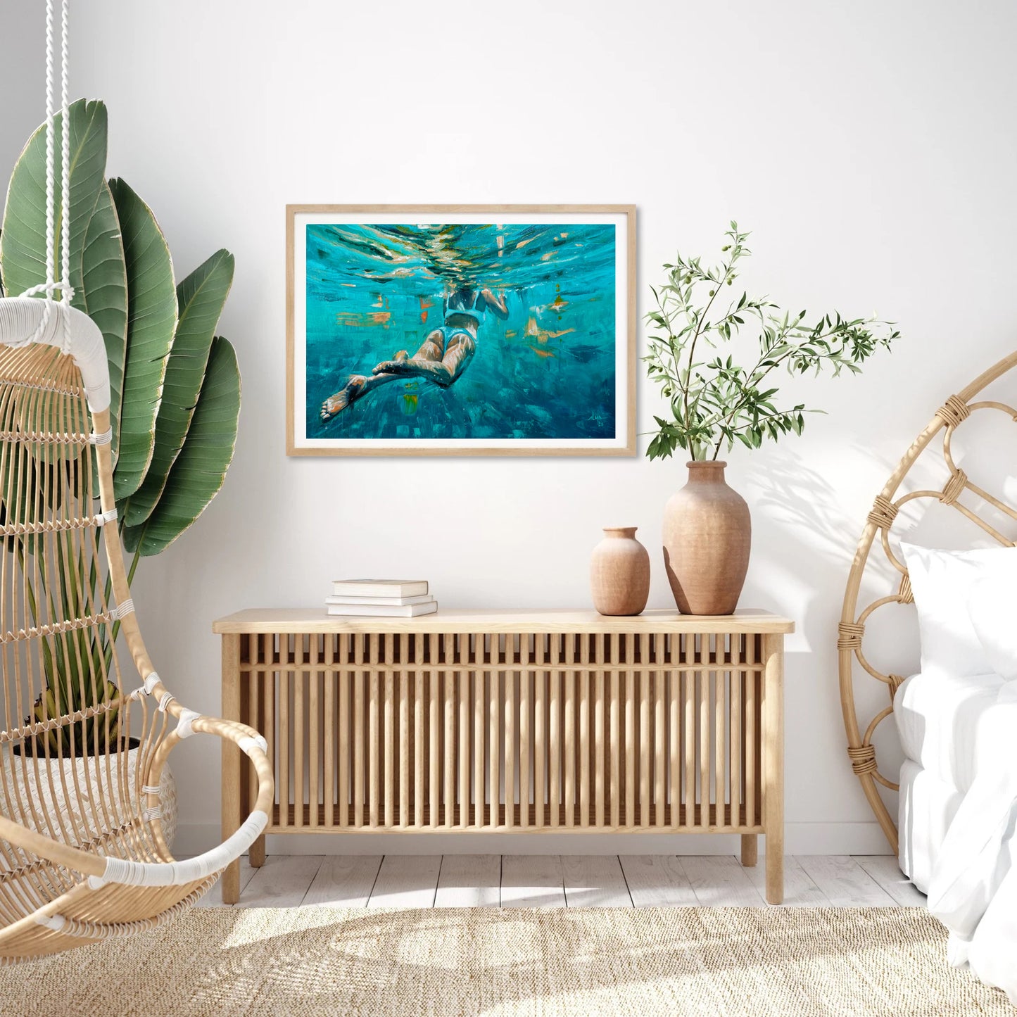 Cuadro "Viridian Swim"