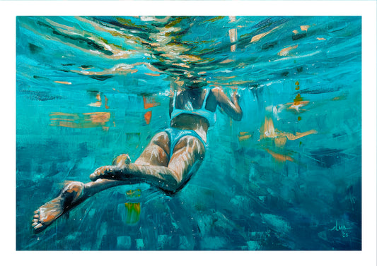 Cuadro "Viridian Swim"