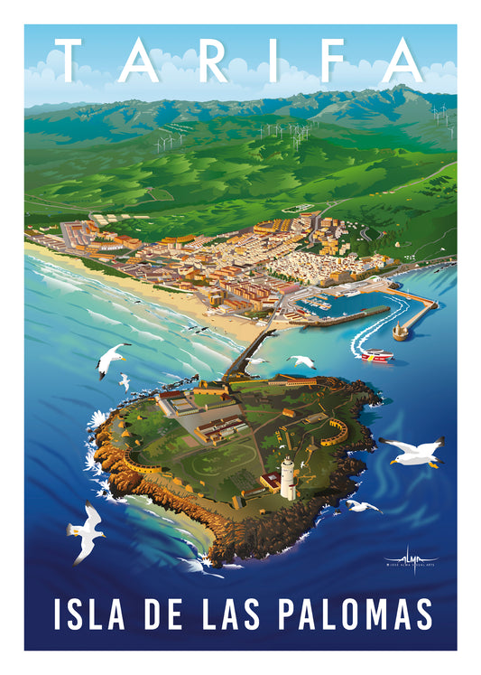 Póster Isla de Las Palomas - Tarifa