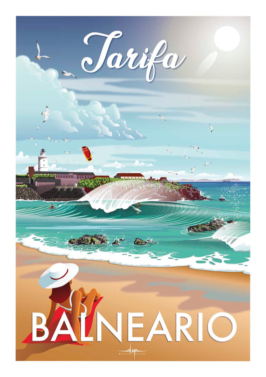 Póster playa Balneario Tarifa