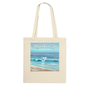 Premium Natural Tote Bag TARIFA BEACH LIFE