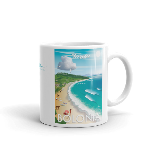 Taza blanca brillante BOLONIA
